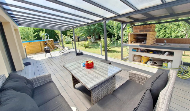 Vue Terrasse grande maison à louer sur Tours-Nord | LOCATION 37