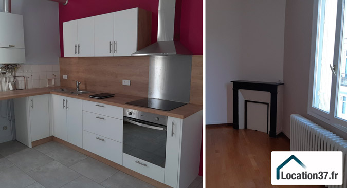 maison type 3 centre de tours rénovée dans rue calme par location37.fr