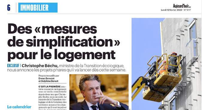 image article sur ke DPE en 2024 aujourd'hui en france christophe bechu actu location 37