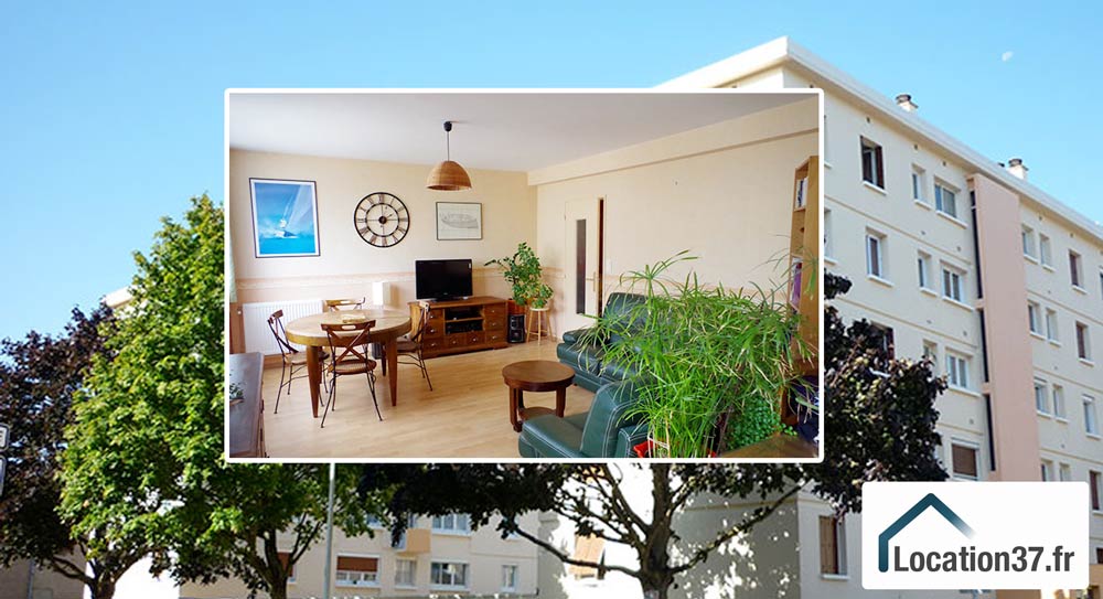 A quelques pas du centre-ville de Joue les Tours et de l’arrêt du tram hotel de ville avec garage - box fermé et cave appartement type 5 a acheter