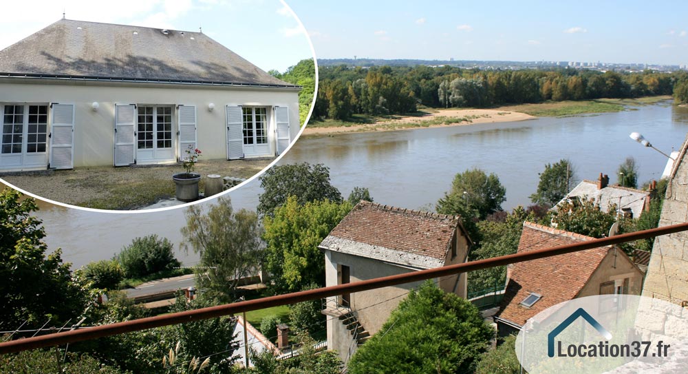 sur Rochecorbon dans un village agreable a vivre un bien rare a louer une maison de type 4 avec jardin et garage d'une superficie de 100 m2.